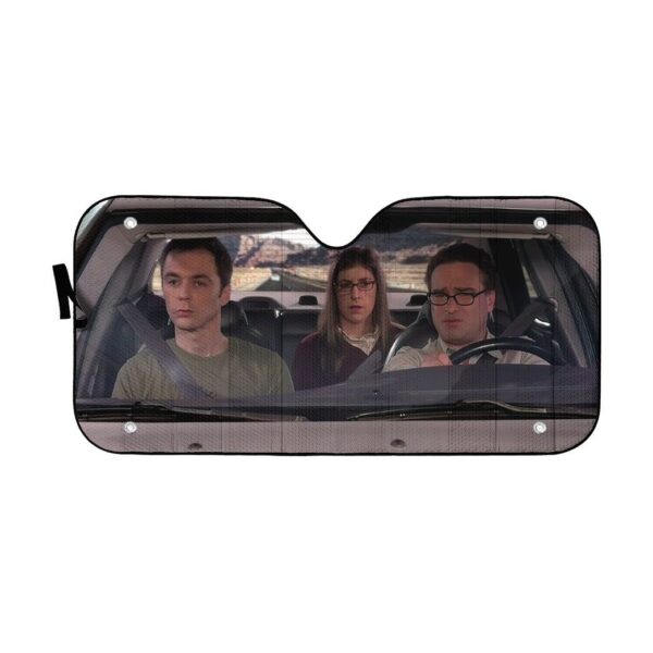 Gearhumans 3D The Big Bang Theory Custom Auto Car Sunshade GS0405218 Auto Sunshade 57''x27.5'' 
