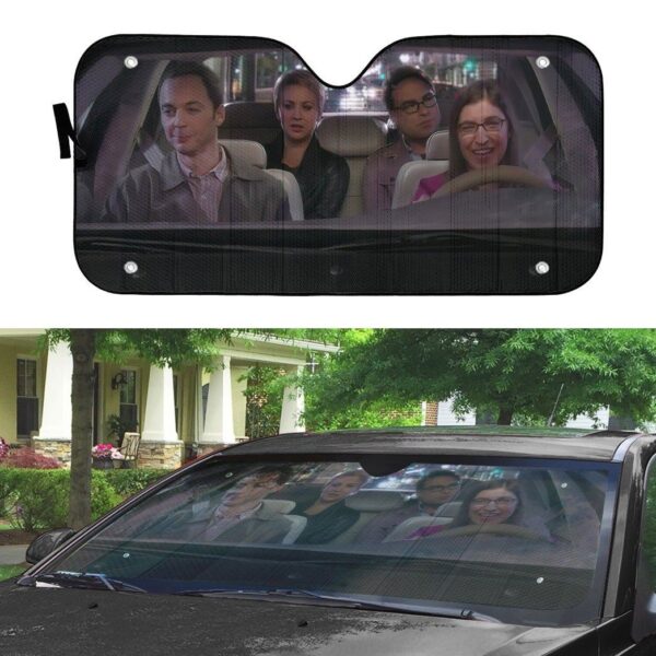 Gearhumans 3D The Big Bang Theory Custom Auto Car Sunshade GS0405219 Auto Sunshade