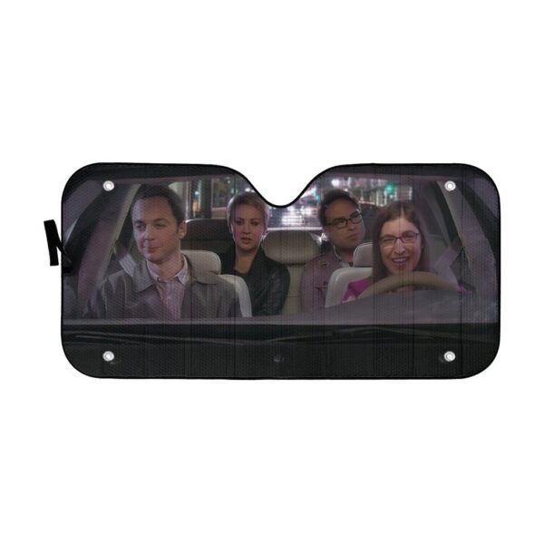 Gearhumans 3D The Big Bang Theory Custom Auto Car Sunshade GS0405219 Auto Sunshade 57''x27.5'' 