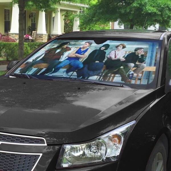Gearhumans 3D The Breakfast Club Car Auto Sunshade GS2804216 Auto Sunshade 