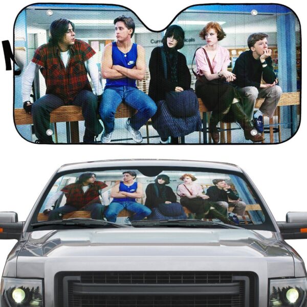 Gearhumans 3D The Breakfast Club Car Auto Sunshade GS2804216 Auto Sunshade 
