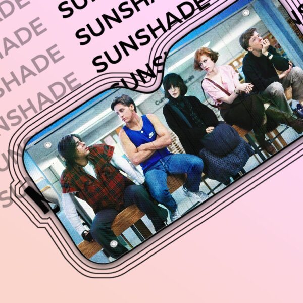 Gearhumans 3D The Breakfast Club Car Auto Sunshade GS2804216 Auto Sunshade 