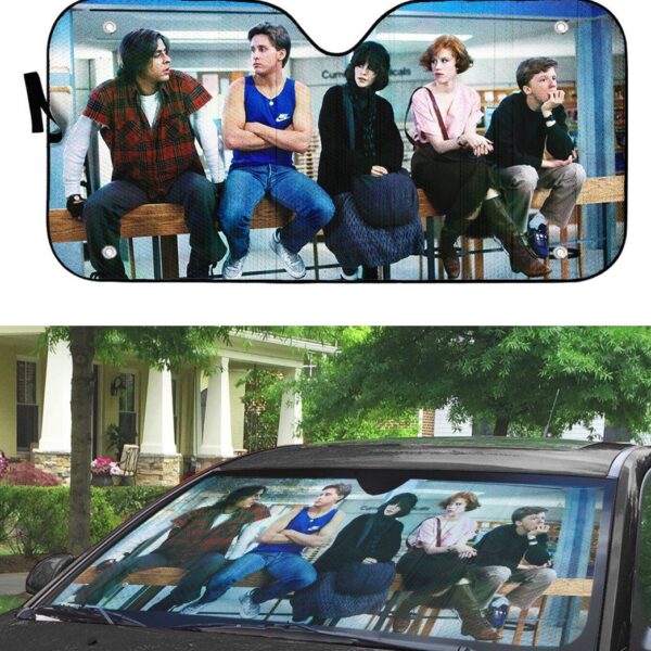 Gearhumans 3D The Breakfast Club Car Auto Sunshade GS2804216 Auto Sunshade