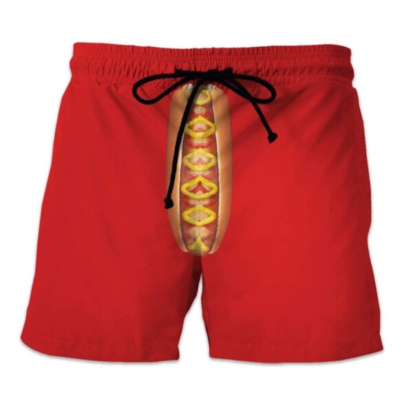 Gearhumans 3D The Coney Islands And Hot Dog Beach Shorts Swim Trunks GV03065 Men Shorts Men Shorts S 
