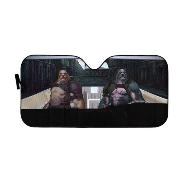 gearhumans 3D The Expendables Pit Bull Custom Car Auto Sunshade GL07074 Auto Sunshade 57''x27.5'' 