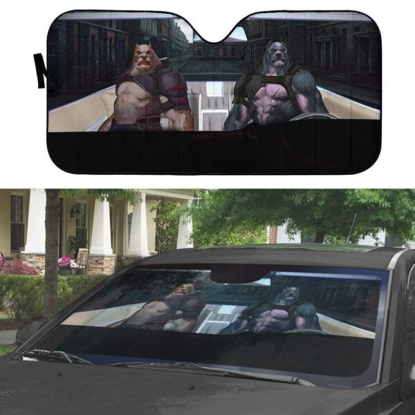 gearhumans 3D The Expendables Pit Bull Custom Car Auto Sunshade GL07074 Auto Sunshade