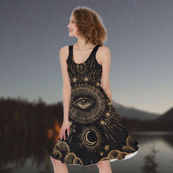 Gearhumans 3D The Eye Of Tarot Custom Women Dress GS30062119 Women Dress 
