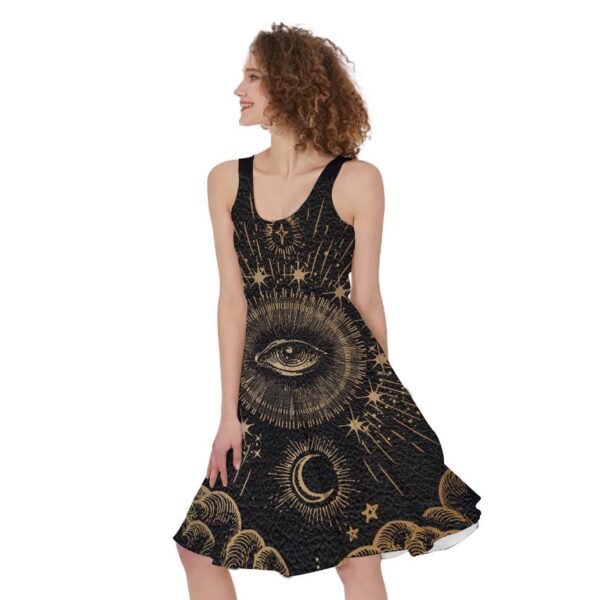 Gearhumans 3D The Eye Of Tarot Custom Women Dress GS30062119 Women Dress 