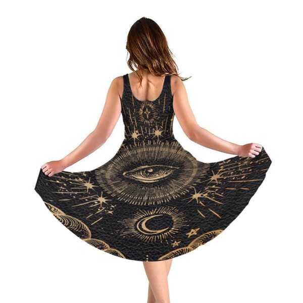 Gearhumans 3D The Eye Of Tarot Custom Women Dress GS30062119 Women Dress