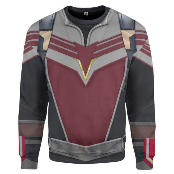 Gearhumans 3D The Falcon And The Winter Soldier Sam Wilson Custom Tshirt Hoodie Apparel GW26042 3D Apparel Long Sleeve S