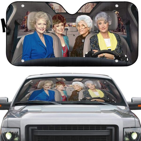 gearhumans 3D The Golden Girls Custom Car Auto Sunshade GV19073 Auto Sunshade 