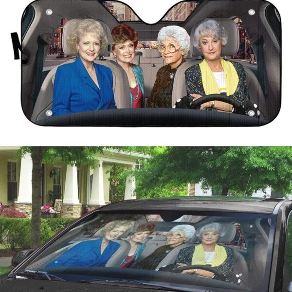 gearhumans 3D The Golden Girls Custom Car Auto Sunshade GV19073 Auto Sunshade 