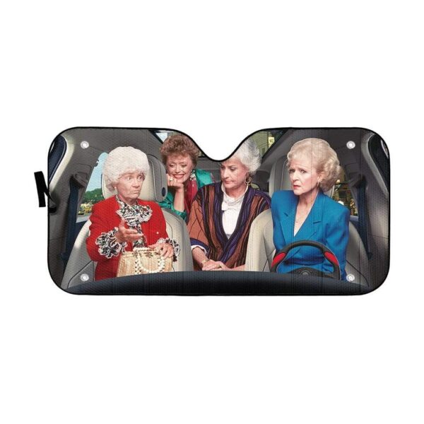 gearhumans 3D The Golden Girls Custom Car Auto Sunshade GW04085 Auto Sunshade 57''x27.5'' 