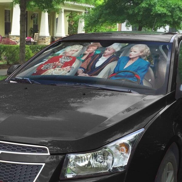 gearhumans 3D The Golden Girls Custom Car Auto Sunshade GW04085 Auto Sunshade