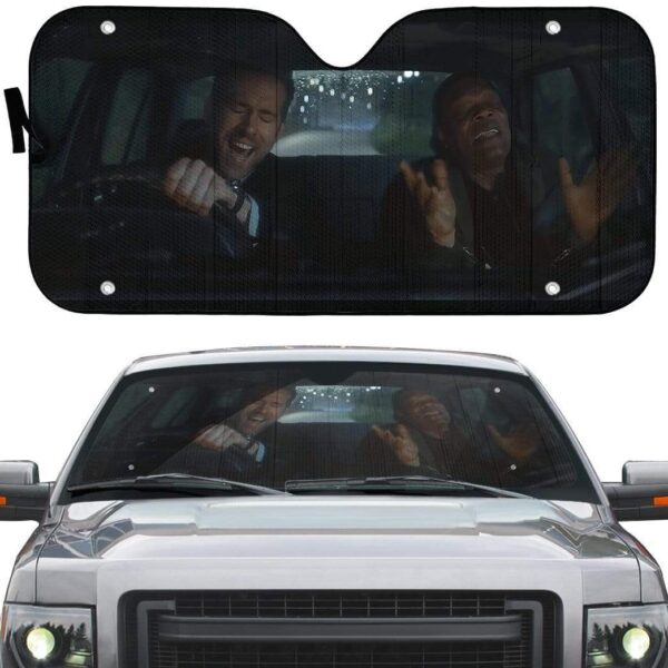 gearhumans 3D The Hitman's Bodyguard Custom Car Auto Sunshade GL030823 Auto Sunshade 