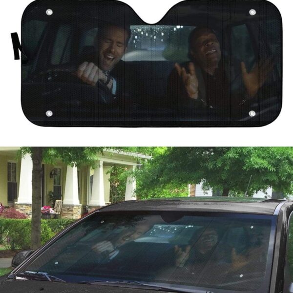 gearhumans 3D The Hitman's Bodyguard Custom Car Auto Sunshade GL030823 Auto Sunshade 