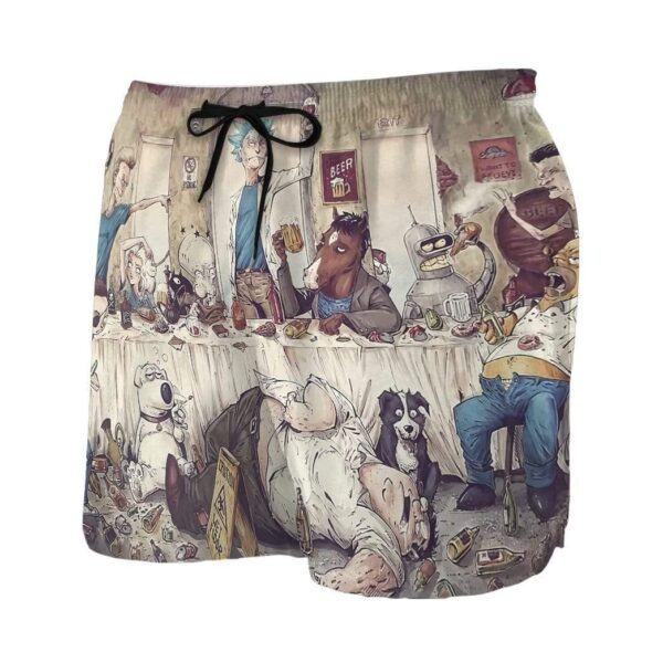Gearhumans 3D The Last Supper Custom Summer Beach Shorts GN15072 Men Shorts