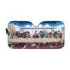 gearhumans 3D The Last Supper Justice League Custom Car Auto Sunshade GL16074 Auto Sunshade 57''x27.5''