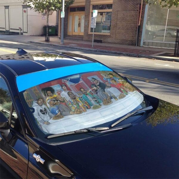 gearhumans 3D The Last Supper Rapper Legends Custom Car Auto Sunshade GL160714 Auto Sunshade