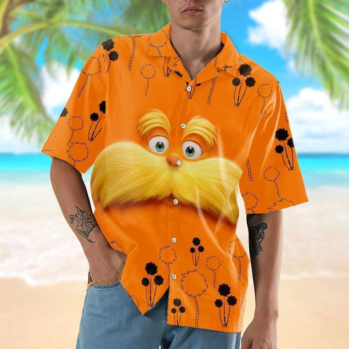 Gearhumans 3D The Lorax Hawaii Shirt ZK2904211 Hawai Shirt