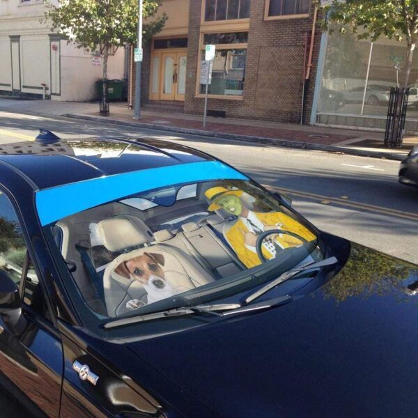 gearhumans 3D The Mask Custom Car Auto Sunshade GL290713 Auto Sunshade 