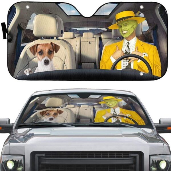 gearhumans 3D The Mask Custom Car Auto Sunshade GL290713 Auto Sunshade 