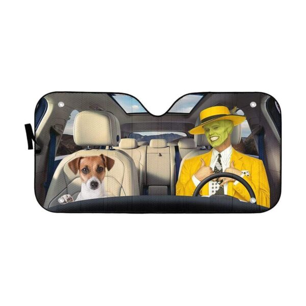 gearhumans 3D The Mask Custom Car Auto Sunshade GL290713 Auto Sunshade 57''x27.5'' 