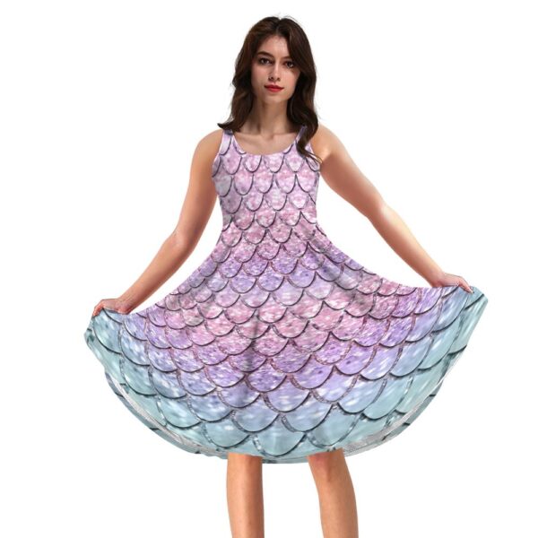 Gearhumans 3D The Miracle Of The Mermaid Dance Custom Women Dress GO17062115 Women Dress Women Dress XS 