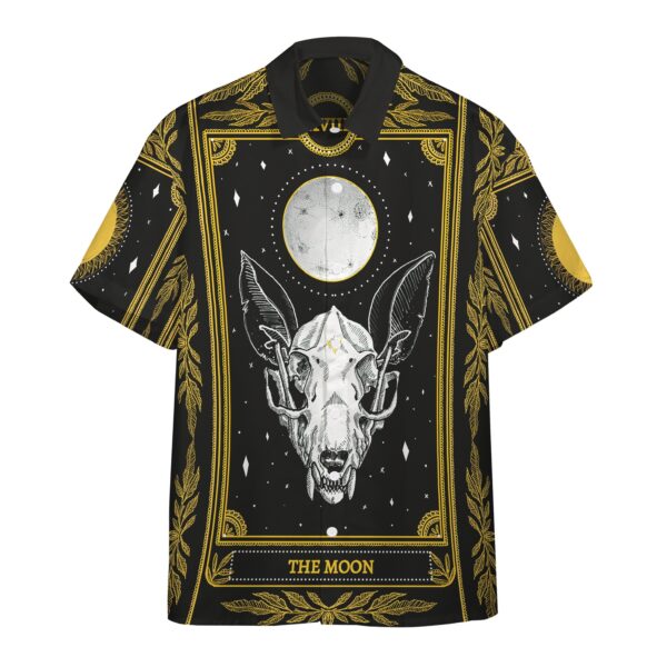 Gearhumans 3D The Moon Marigold Tarot Custom Beach Short Sleeve Shirt GS30062113 Men Shorts Men Shorts S 