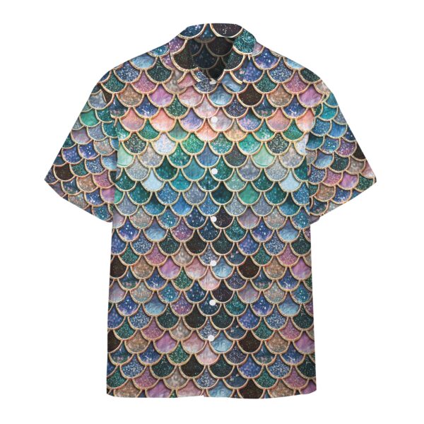 Gearhumans 3D The Most Blue Sparkle Mermaid Tail In The Ocean Custom Hawaii Shirt GO17062116 Hawai Shirt Hawai Shirt S 