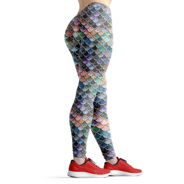 Gearhumans 3D The Most Blue Sparkle Mermaid Tail In The Ocean Custom Legging GO10062116 Leggings