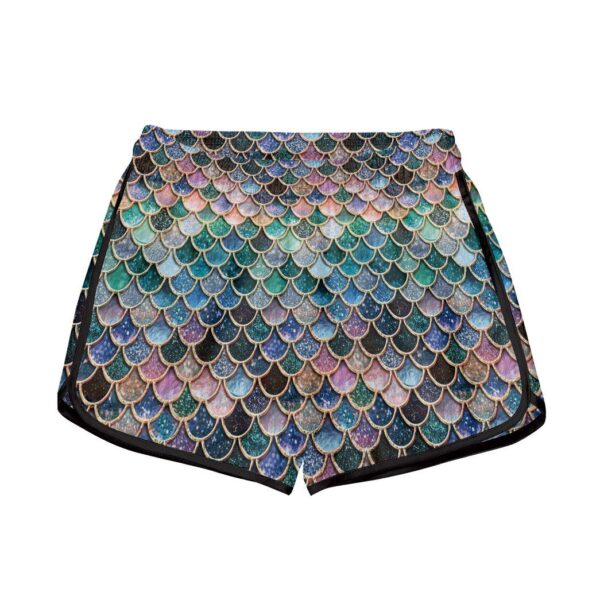 Gearhumans 3D The Most Blue Sparkle Mermaid Tail In The Ocean Custom Women Shorts GO16062121 Women Shorts