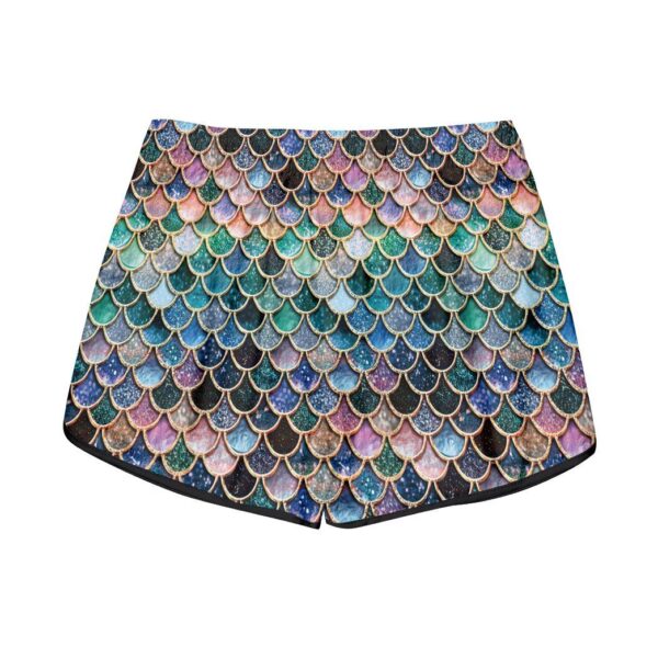 Gearhumans 3D The Most Blue Sparkle Mermaid Tail In The Ocean Custom Women Shorts GO16062121 Women Shorts Women Shorts XS