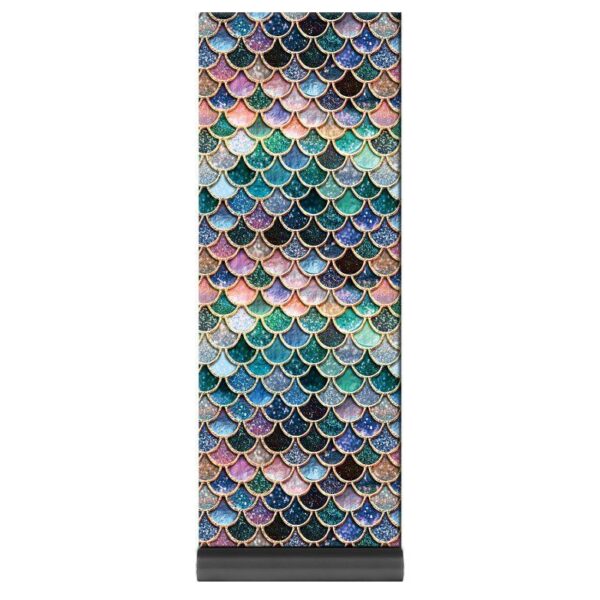 Gearhumans 3D The Most Blue Sparkle Mermaid Tail In The Ocean Custom Yoga Mat GO17062110 Yoga Mat Yoga Mat 71.37"x26.52" 