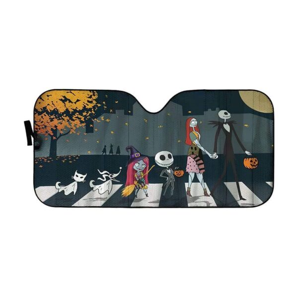 gearhumans 3D The Nightmare Before Christmas Custom Car Auto Sunshade GW05088 Auto Sunshade 57''x27.5'' 