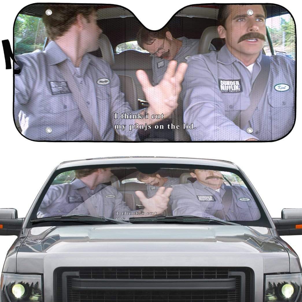 gearhumans 3D The Office Branch War Custom Car Auto Sunshade GN18074 Auto Sunshade