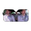 gearhumans 3D The Office Branch War Custom Car Auto Sunshade GW17079 Auto Sunshade 57''x27.5'' Set 1