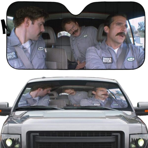 gearhumans 3D The Office Branch Wars Soda Can Situation Custom car Auto Sunshade GS31071 Auto Sunshade