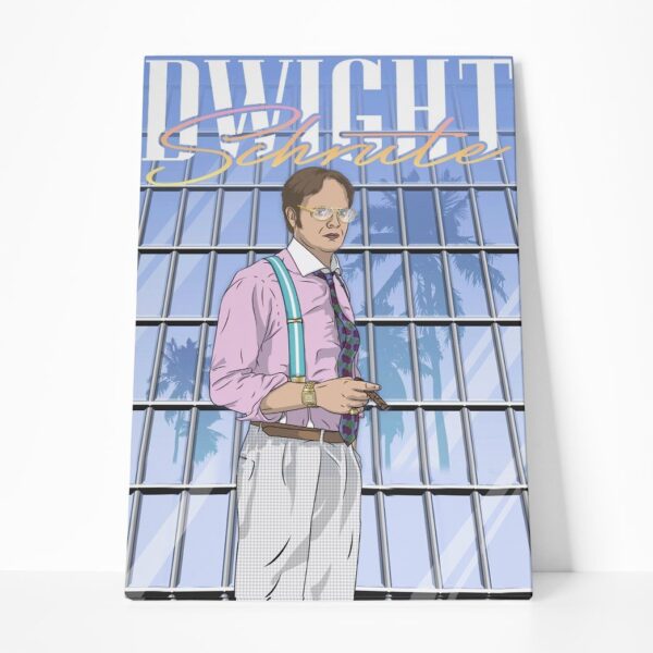 Gearhumans 3D The Office Dwight Schrute Vice Custom Canvas GW04054 Canvas 1 Piece Non Frame M