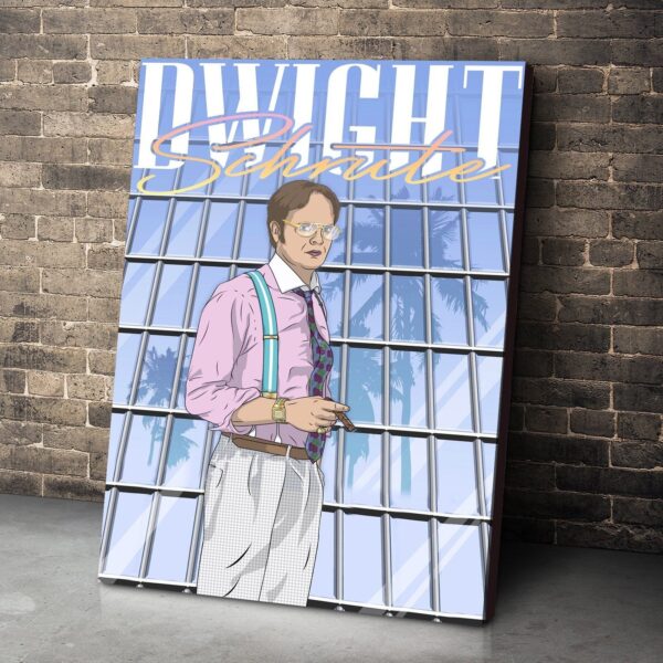 Gearhumans 3D The Office Dwight Schrute Vice Custom Canvas GW04054 Canvas