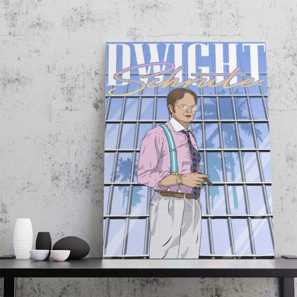 Gearhumans 3D The Office Dwight Schrute Vice Custom Canvas GW04054 Canvas