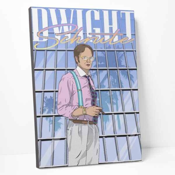 Gearhumans 3D The Office Dwight Schrute Vice Custom Canvas GW04054 Canvas