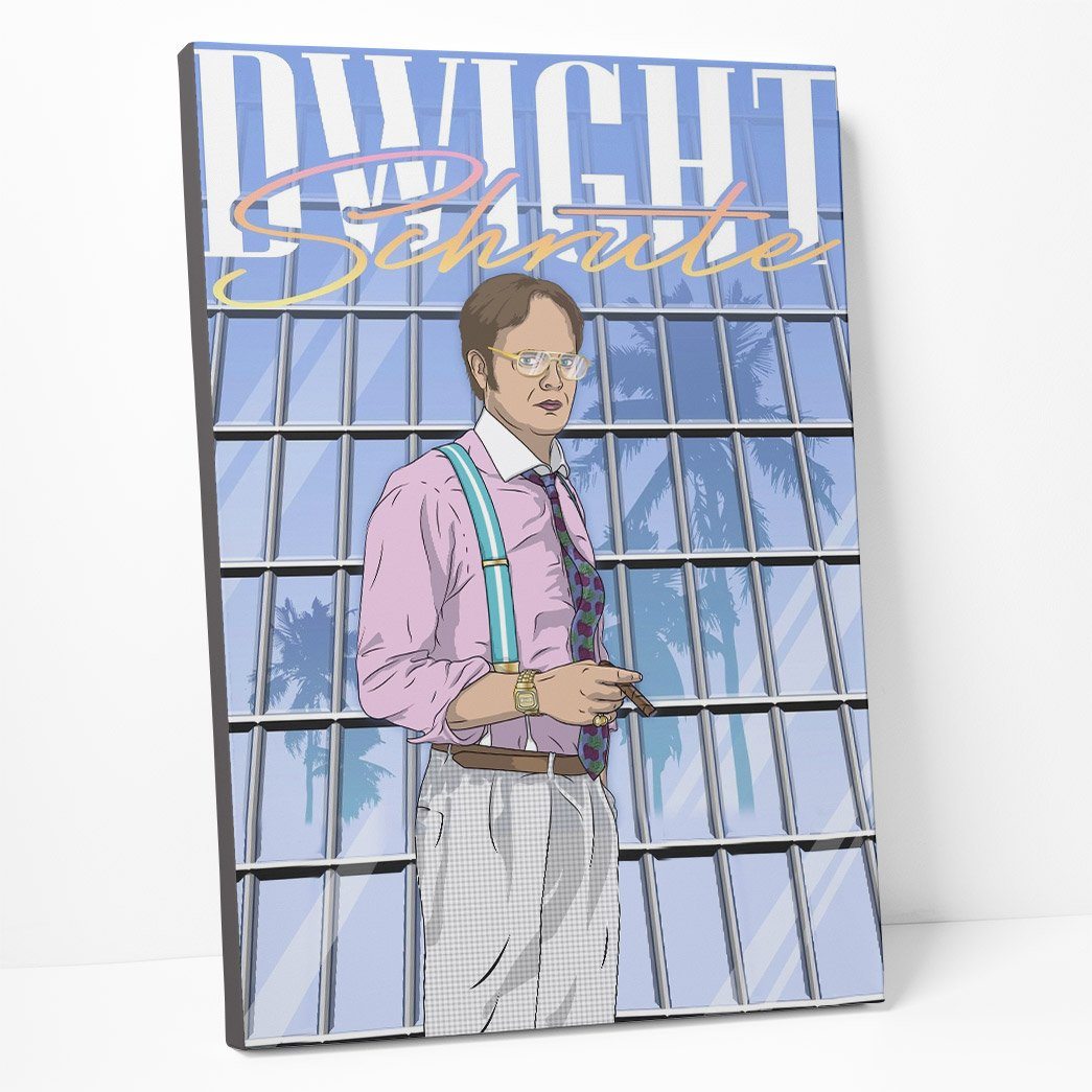 Gearhumans 3D The Office Dwight Schrute Vice Custom Canvas GW04054 Canvas
