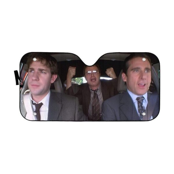 gearhumans 3D The Office in Car Custom Car Auto Sunshade GV190715 Auto Sunshade 57''x27.5'' 
