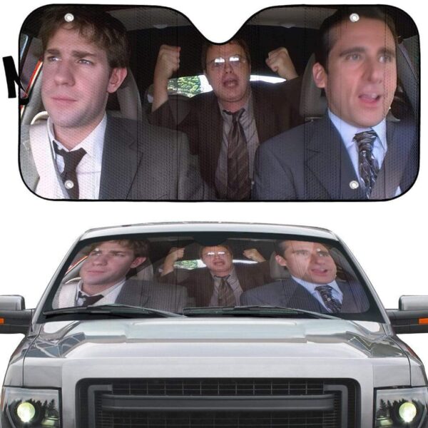 gearhumans 3D The Office in Car Custom Car Auto Sunshade GV190715 Auto Sunshade 