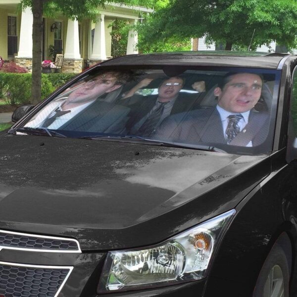gearhumans 3D The Office in Car Custom Car Auto Sunshade GV190715 Auto Sunshade