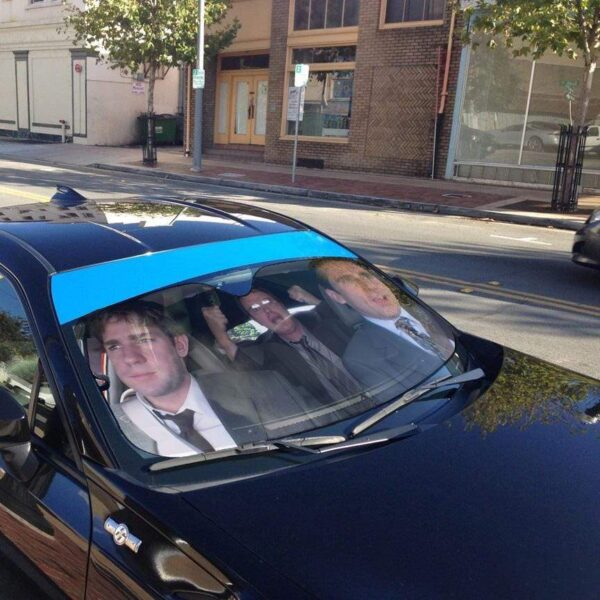 gearhumans 3D The Office in Car Custom Car Auto Sunshade GV190715 Auto Sunshade 