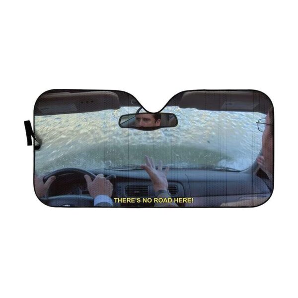 gearhumans 3D The Office Michael Drives Into Lake Custom Car Auto Sunshade GW310718 Auto Sunshade 57''x27.5'' 