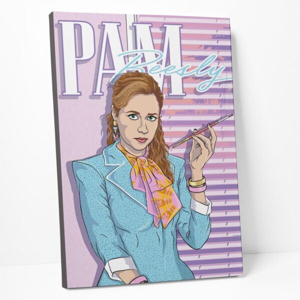 Gearhumans 3D The Office Pam Beesly Vice Custom Canvas GW04052 Canvas