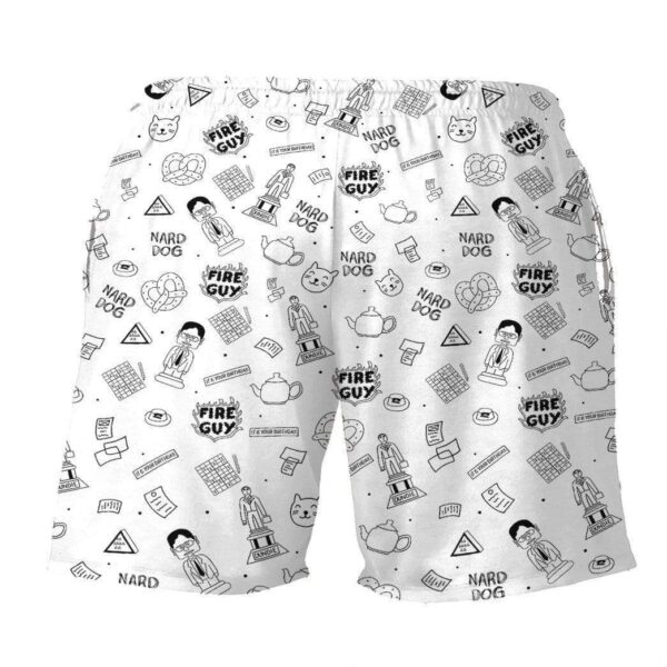Gearhumans 3D The Office Pattern Custom Beach Shorts Swim Trunk GW24079 Men Shorts